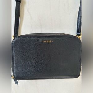 Tumi leather crossbody bag